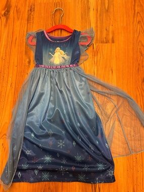 Disney Blue and Pink Elsa Nightgown colors are more vibrant than picture shows.
